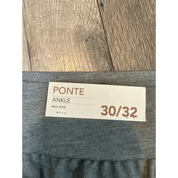 Lane Bryant Ponte Ankle Mid-Rise Pants Size 30/32 Gray - Picture 5 of 7